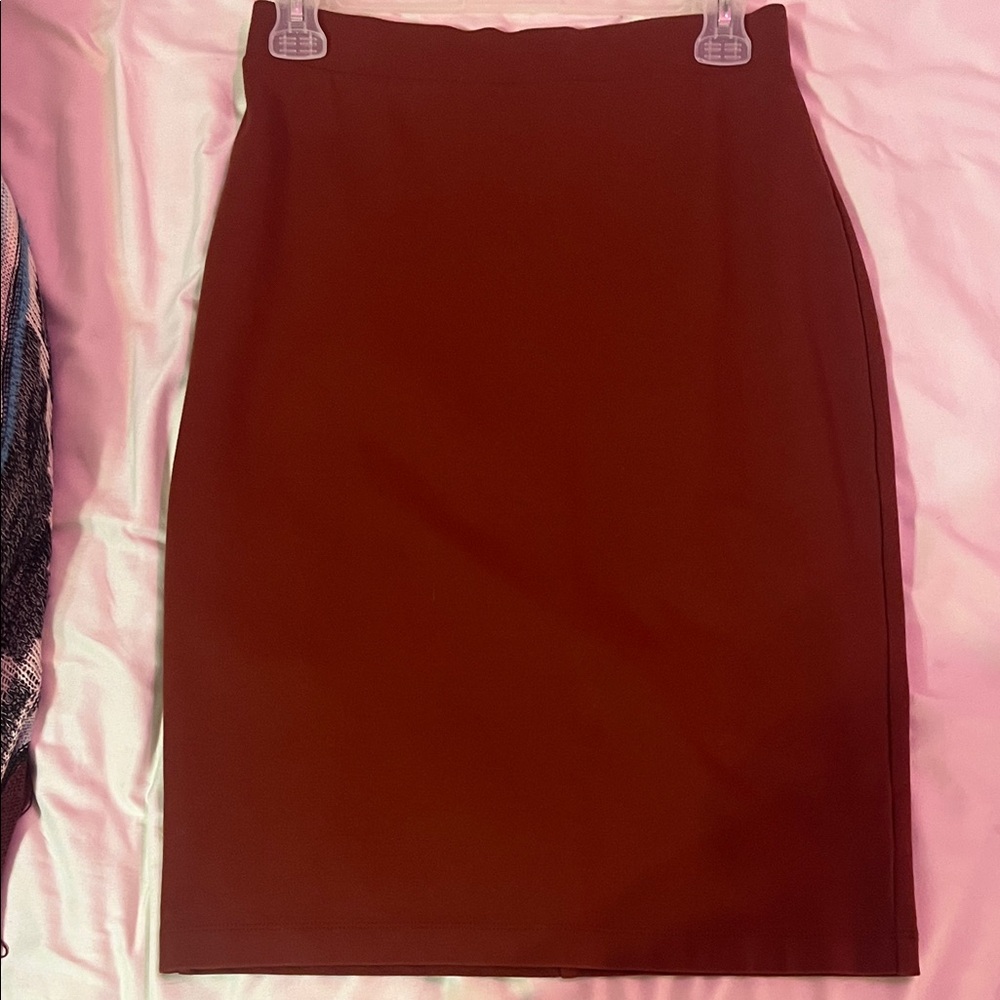Liz Claiborne Deep Brown Pencil Skirt